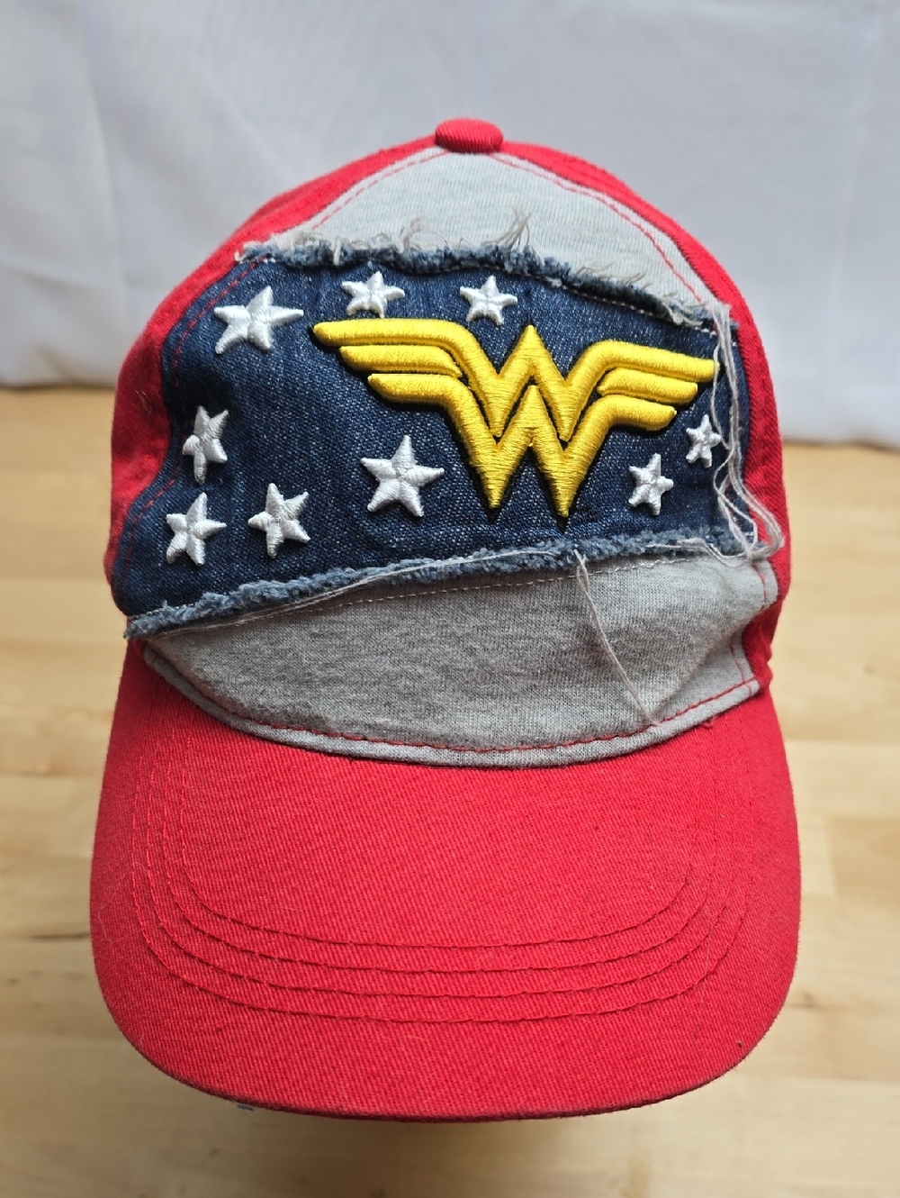 Wonder Woman Style Kids Baseball Cap OSFA Snap-Back Strap 100% Cotton